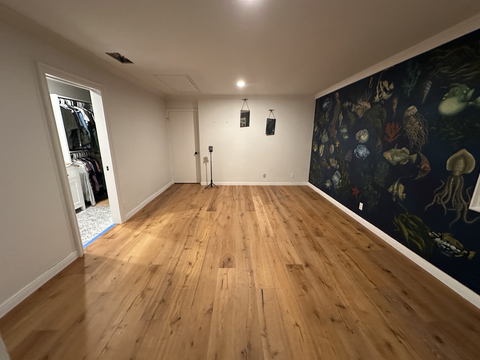 Finished flooring installation