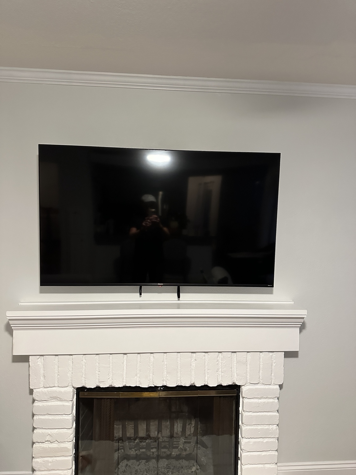 Finished TV mounting